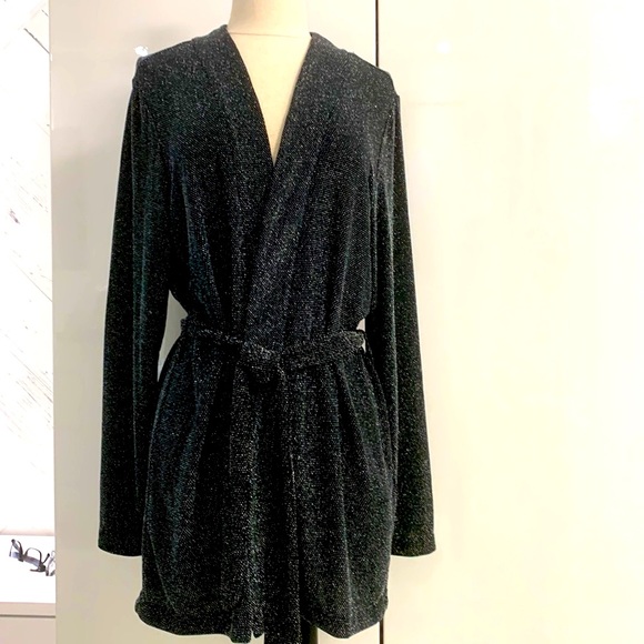 H & M Cardigan/Jacket with Tie Belt NWT size M - Picture 3 of 17